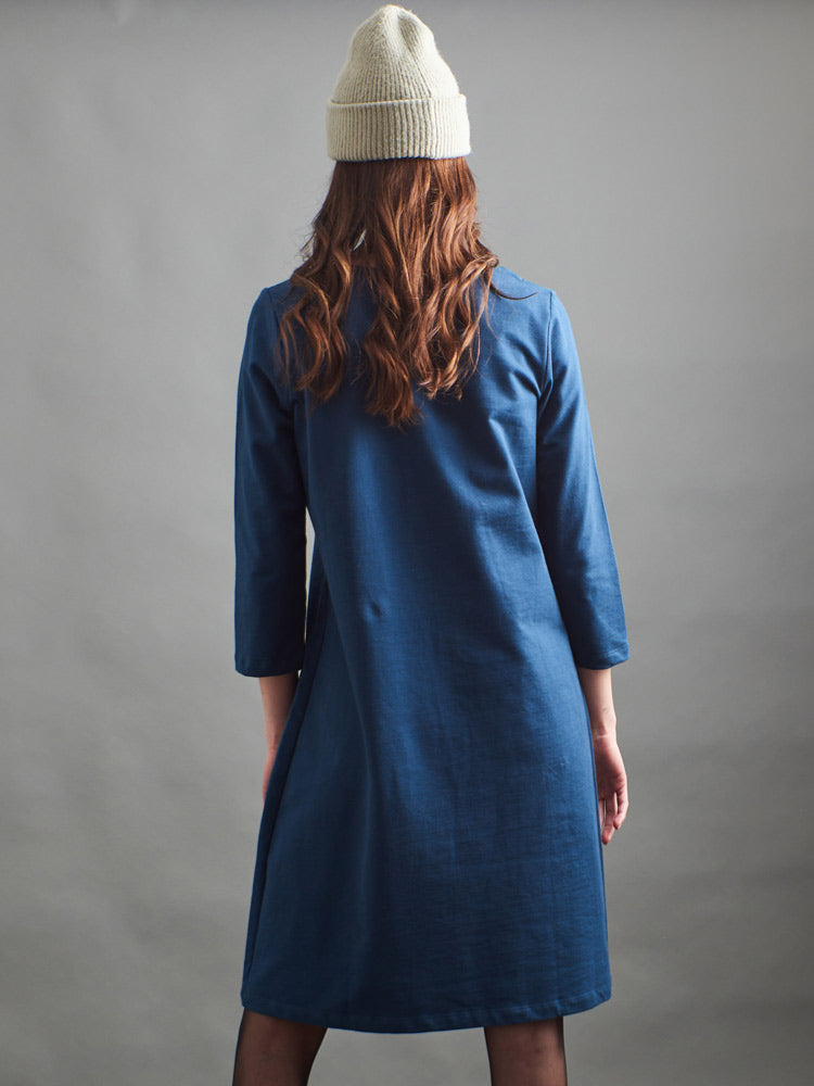Sylvan Shift Dress - Loop Knit Blue - Image 9