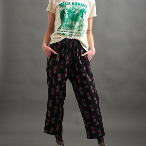 Miller Easy Pant - Black Ikat - 图片 1