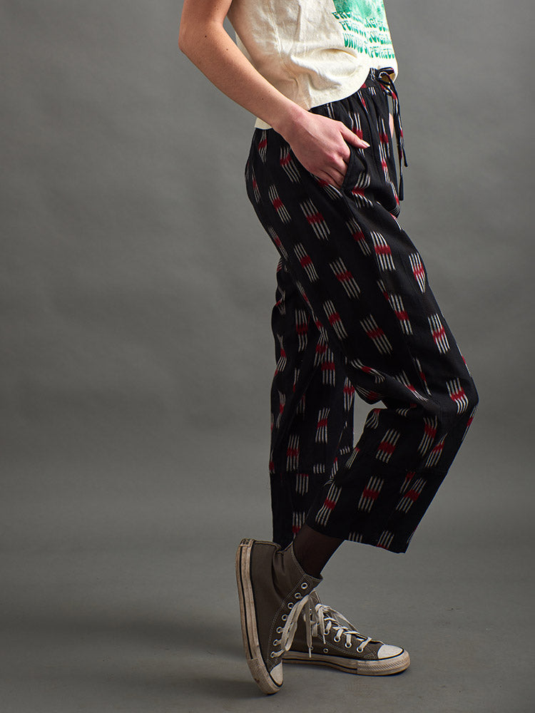 Miller Easy Pant - Black Ikat - 图片 2