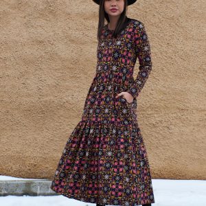 Mirah Tiered Dress - Mauve Tile - Image 6