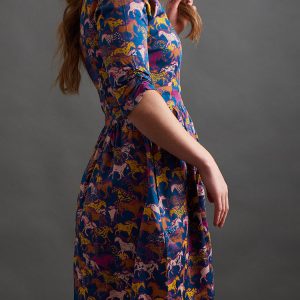 Serephina Dress - Blue Horses - Image 6