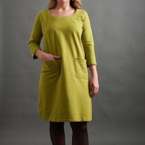 Sylvan Shift Dress - Loop Knit Moss - Image 5