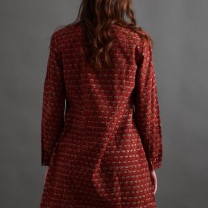 Victoria Tunic Dress - Currant Red - Image 7