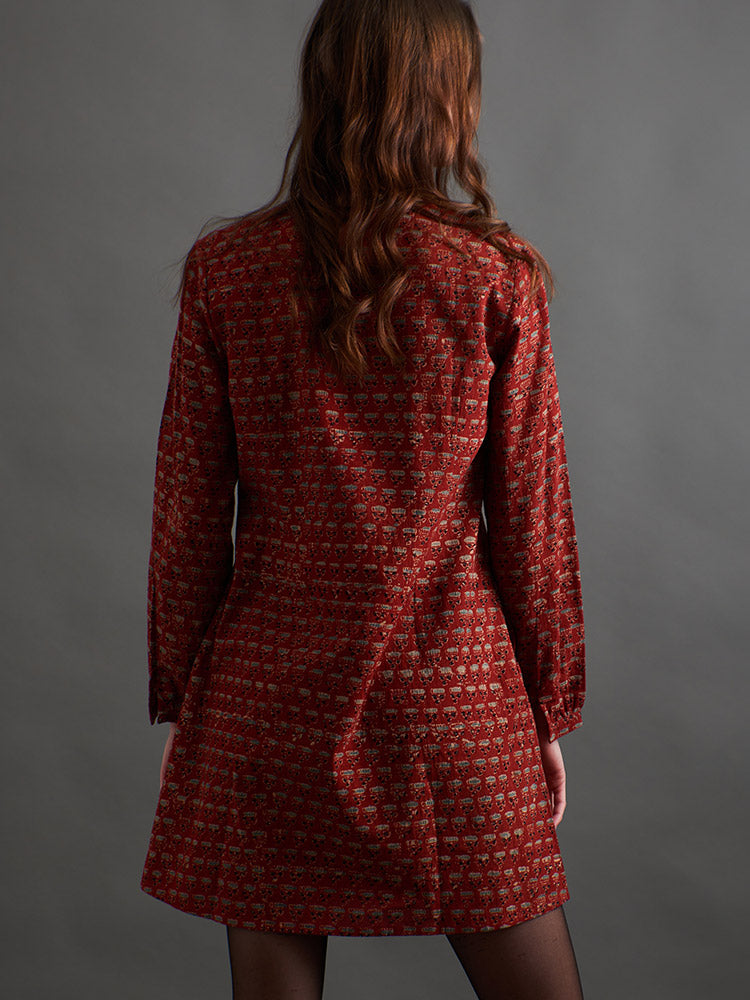 Victoria Tunic Dress - Currant Red - Image 7