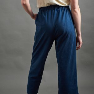 Fae Wide-Leg Pant - Loop Knit Blue - 图片 6
