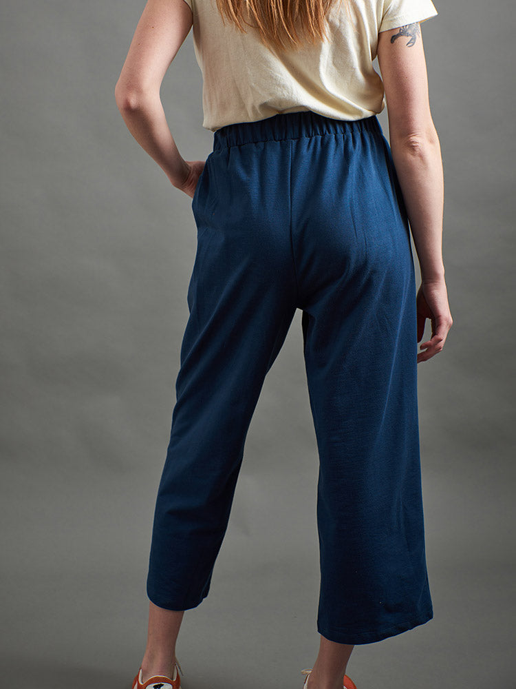 Fae Wide-Leg Pant - Loop Knit Blue - 图片 6