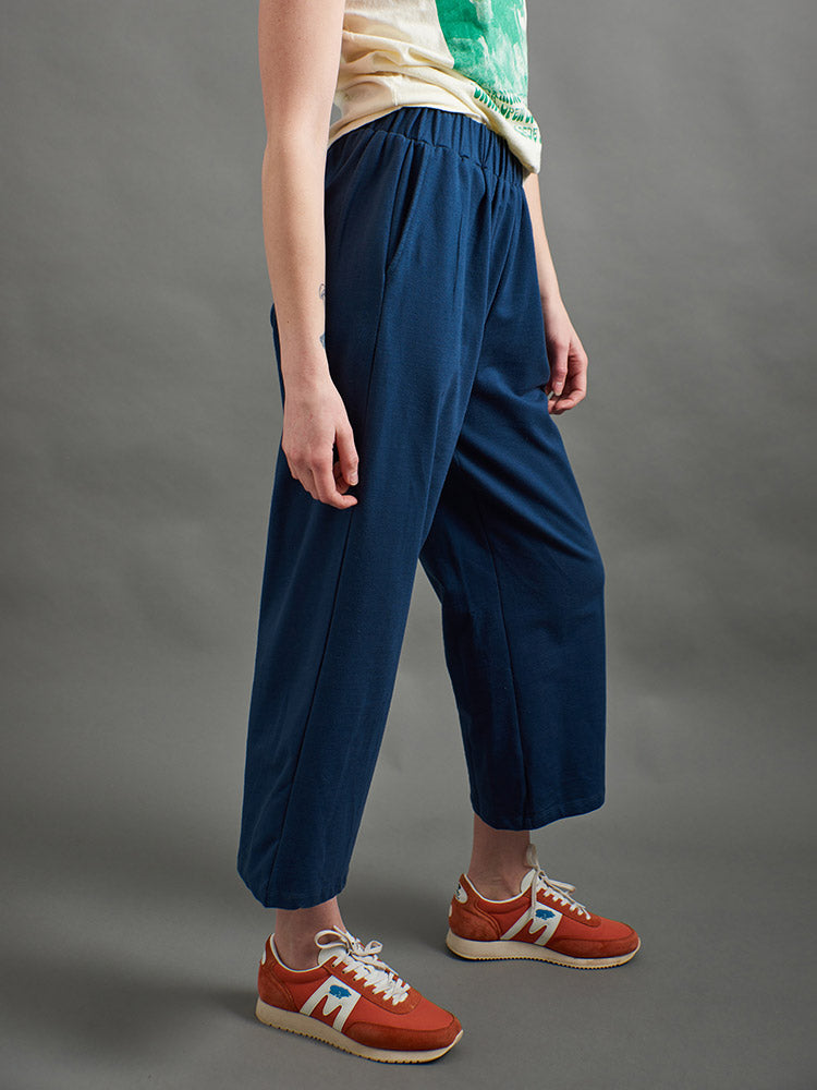 Fae Wide-Leg Pant - Loop Knit Blue - 图片 7