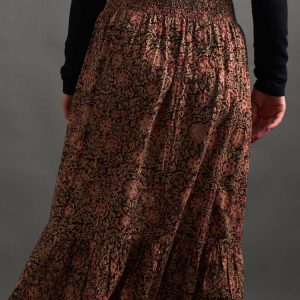 Mila Midi Skirt - Black Floral - Image 3