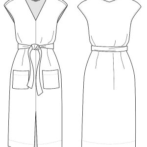 Padma Pocket Dress - Black and Tan Mix - 图片 8