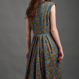 Lucille Dress - Teal Floral - Image 4