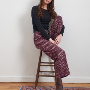 Rosie Pant - Plum Ikat - 图片 5