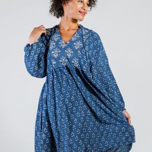 Sohla Mini Dress - Indigo Mix - Image 1