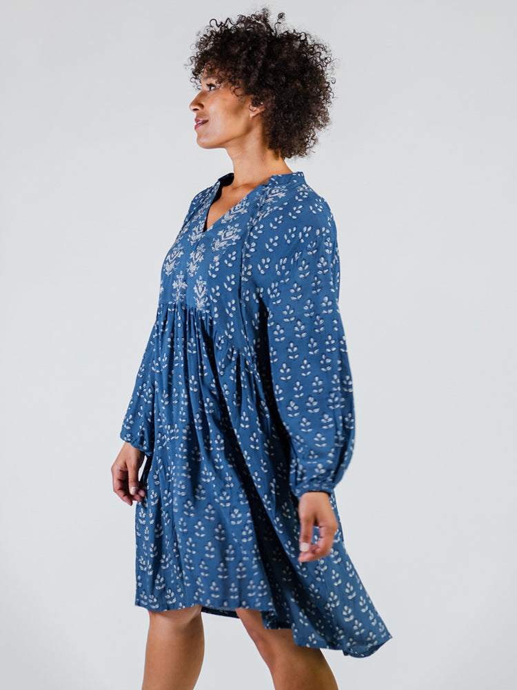 Sohla Mini Dress - Indigo Mix - Image 4