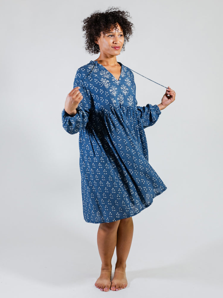 Sohla Mini Dress - Indigo Mix - Image 5