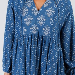 Sohla Mini Dress - Indigo Mix - Image 2