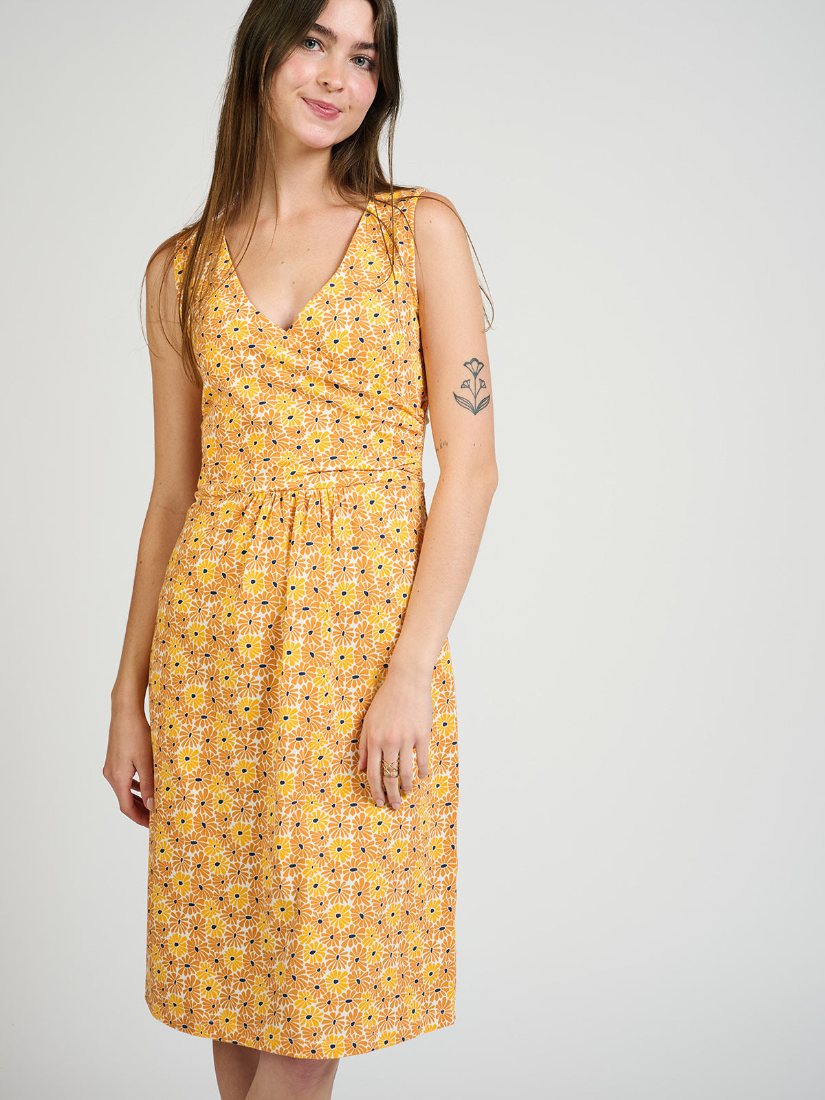Danica Wrap Dress - Matisse Yellow - 图片 3