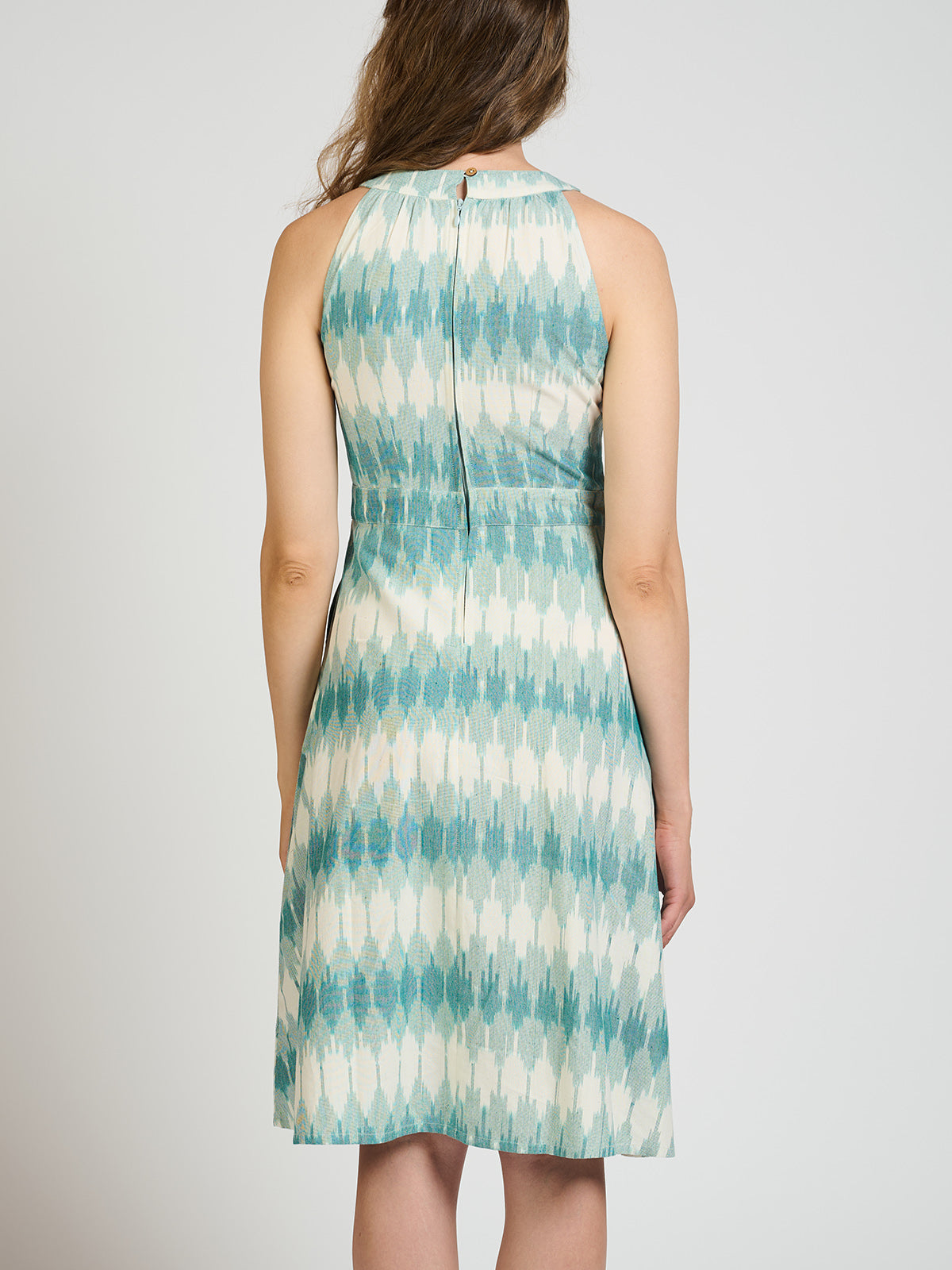 Ilona Dress - Teal Ikat - Image 7