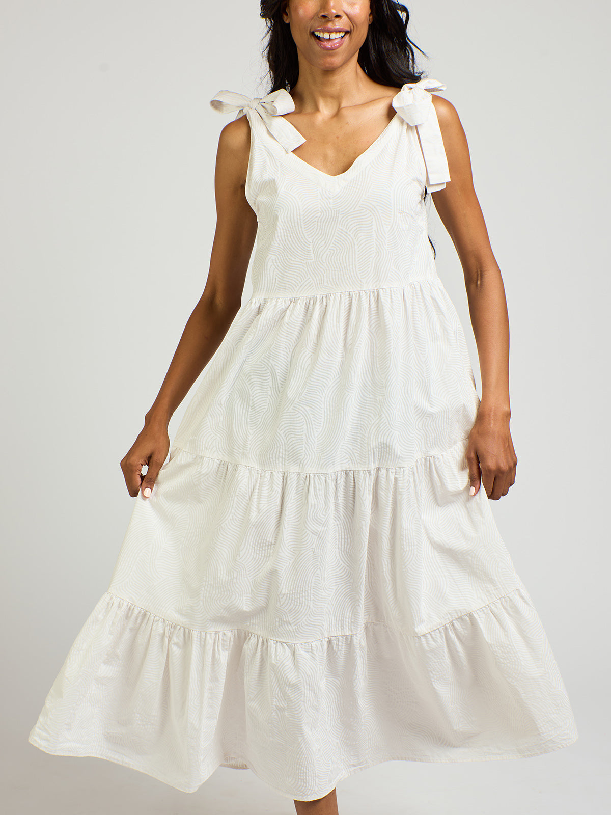 Lorelei Dress - White Waves - Image 3