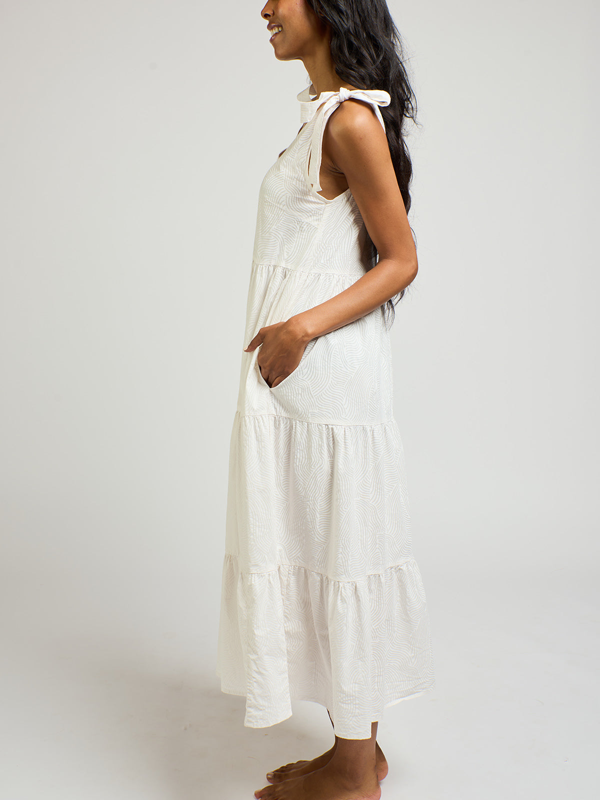 Lorelei Dress - White Waves - Image 4