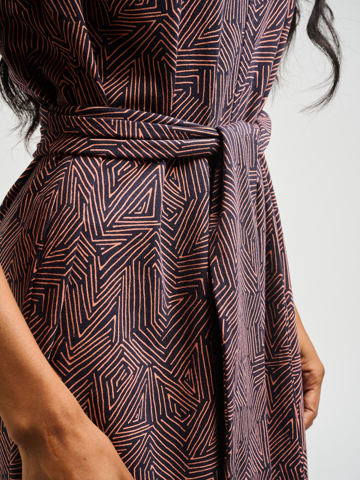 Sasha Shift Dress - Tree Rings Blue - Image 5