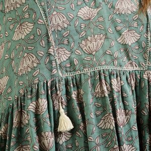 Sohla Mini Dress - Aegean Teal Floral - Image 7