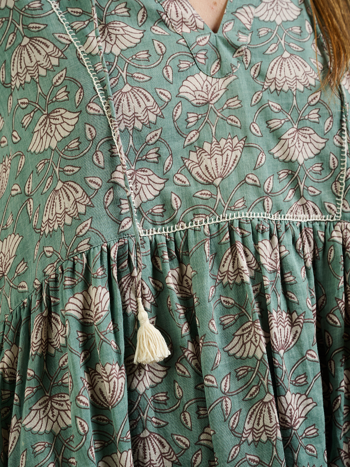 Sohla Mini Dress - Aegean Teal Floral - Image 7
