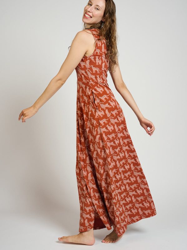 Vero Maxi Dress - Leopard Sienna