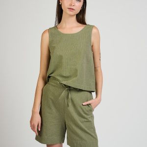 Larisa Short - Olive Chambray - 图片 5