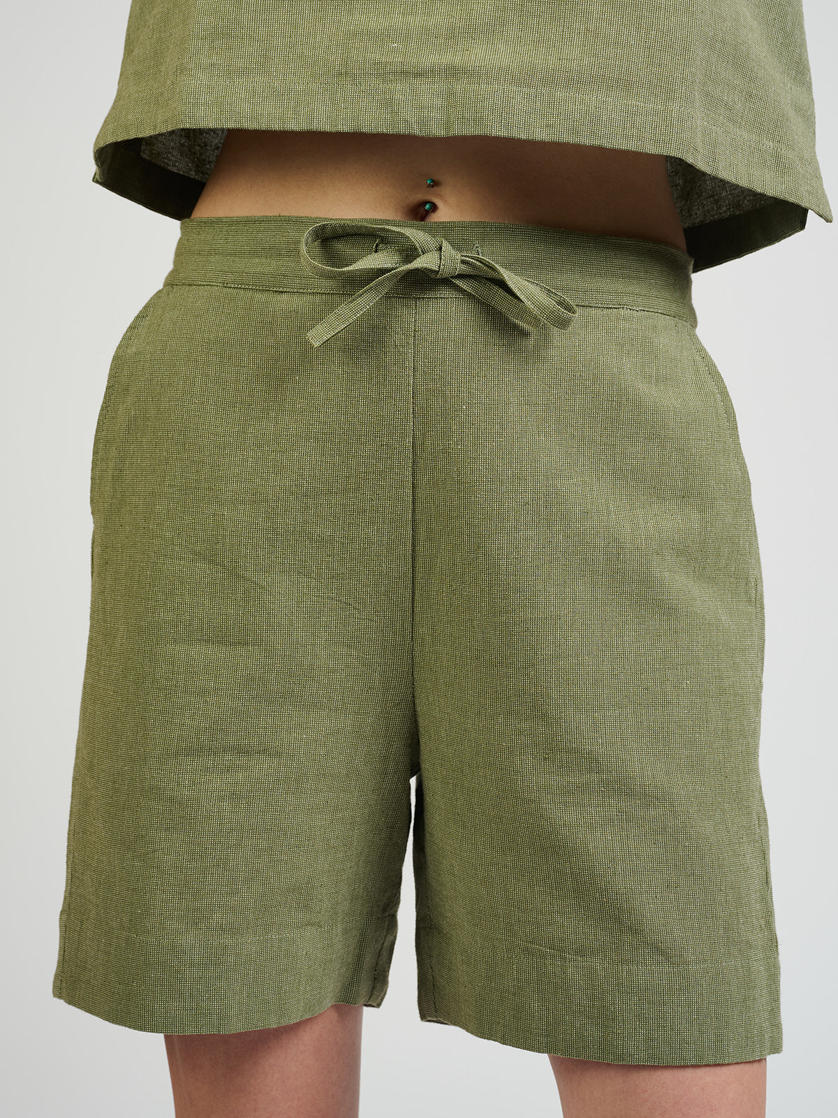 Larisa Short - Olive Chambray - 图片 2