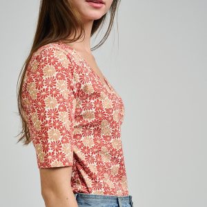 Gianna Wrap Top - Matisse Vermillion - Image 1