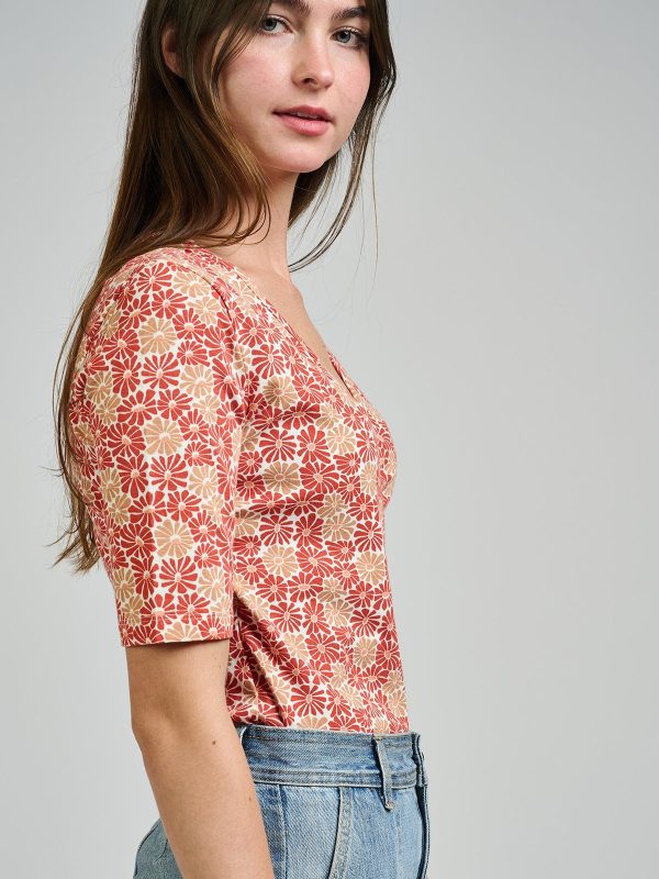 Gianna Wrap Top - Matisse Vermillion