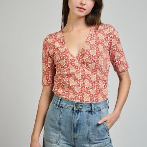 Gianna Wrap Top - Matisse Vermillion - Image 3