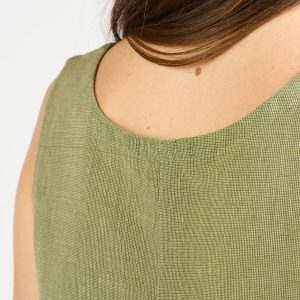 Neko Tank - Olive Chambray - Image 7