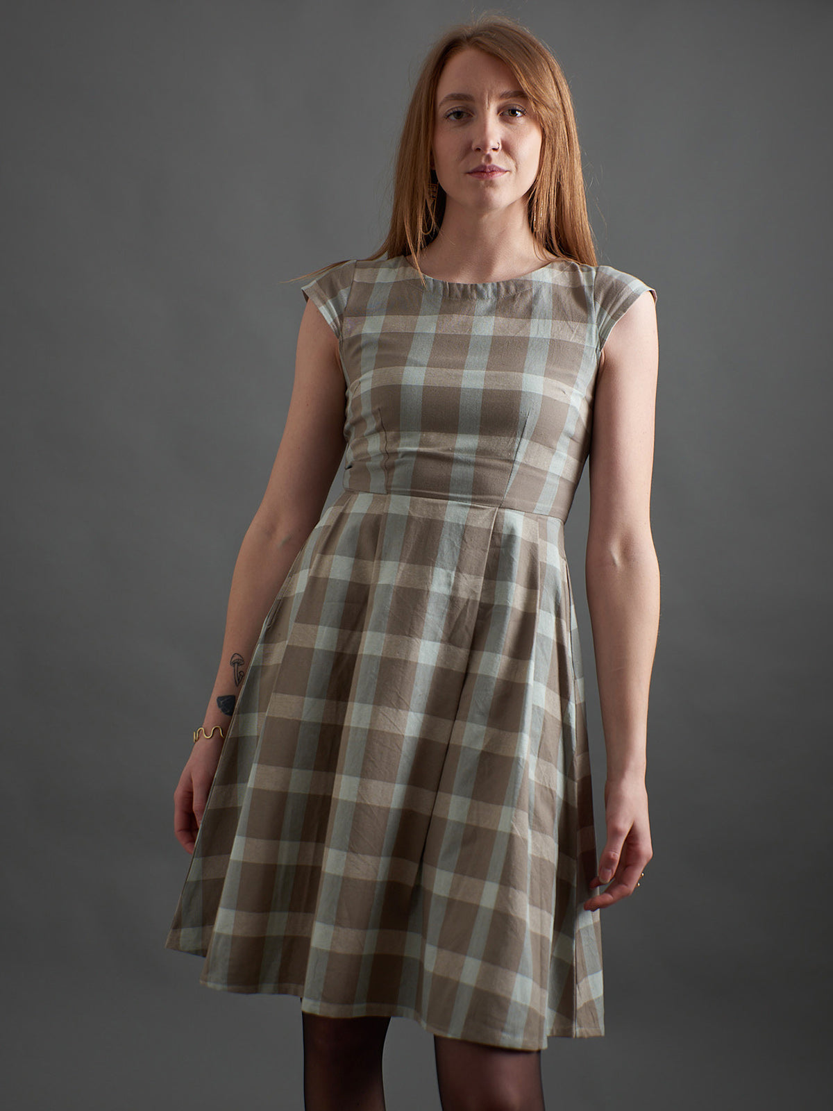 Devonshire Dress - Sterling Plaid - 图片 4