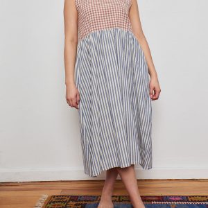 Lilah Dress - Gingham Stripe Mix - Image 2