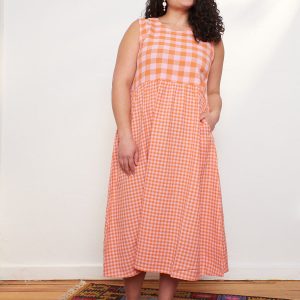 Lilah Dress - Tangerine Mix - Image 6