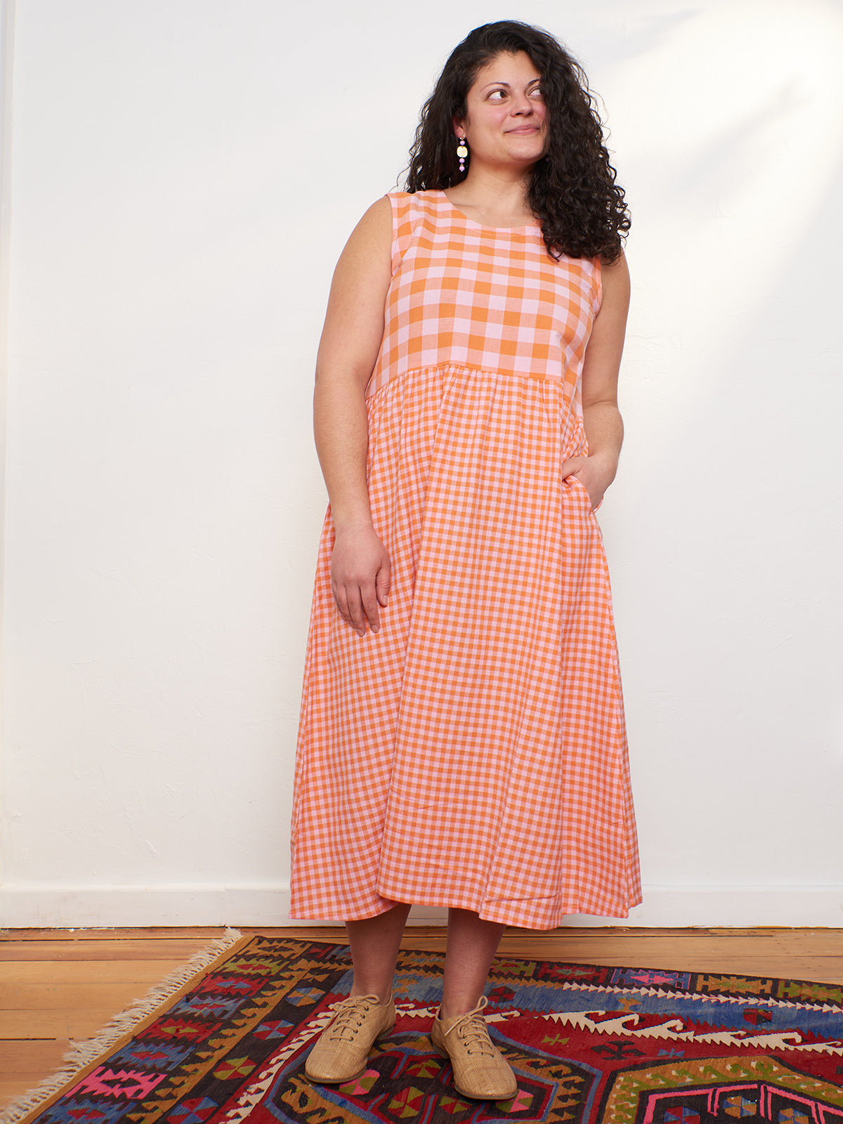 Lilah Dress - Tangerine Mix - Image 6