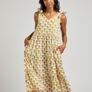 Lorelei Tiered Dress - Marigold - 图片 1