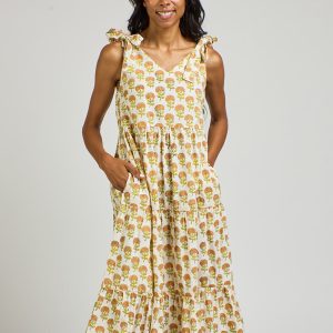 Lorelei Tiered Dress - Marigold - 图片 2