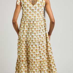 Lorelei Tiered Dress - Marigold - 图片 10