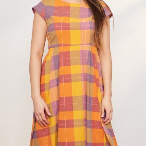 Devonshire Dress - Sunset Plaid - 图片 6