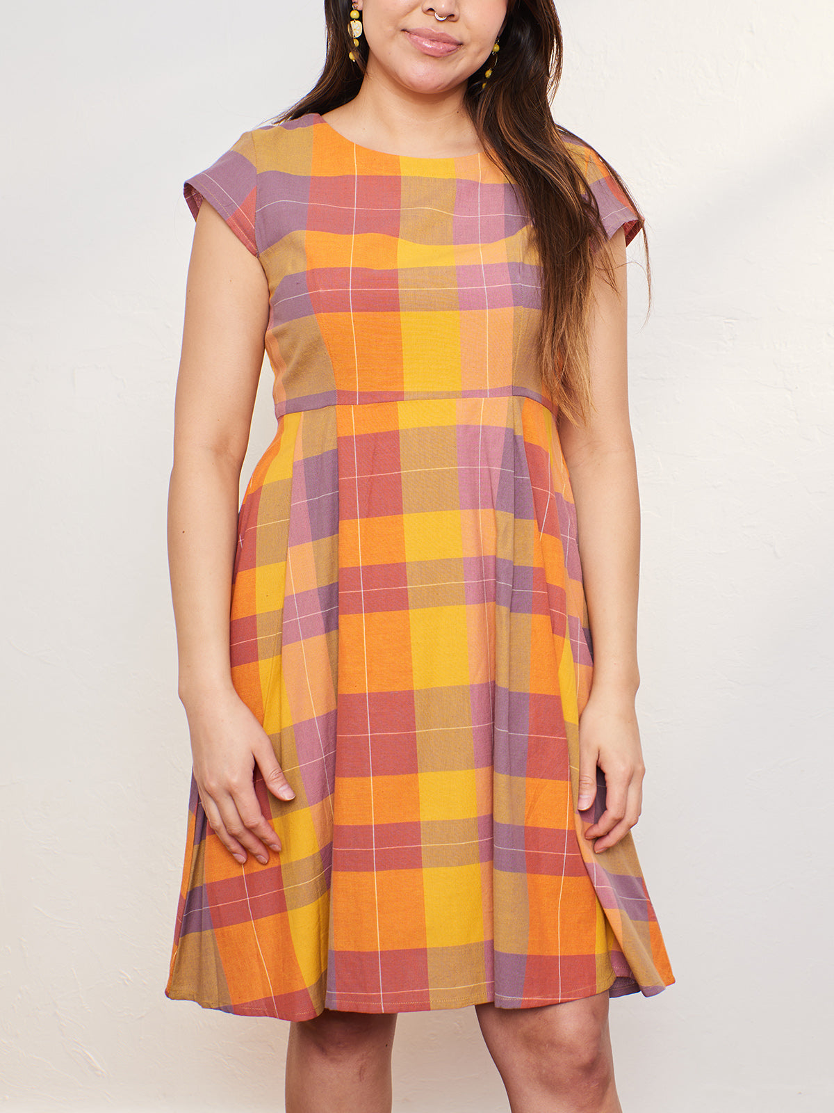 Devonshire Dress - Sunset Plaid - 图片 6