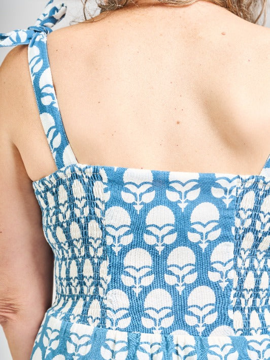 Provence Dress - Marigold Blue - 图片 6