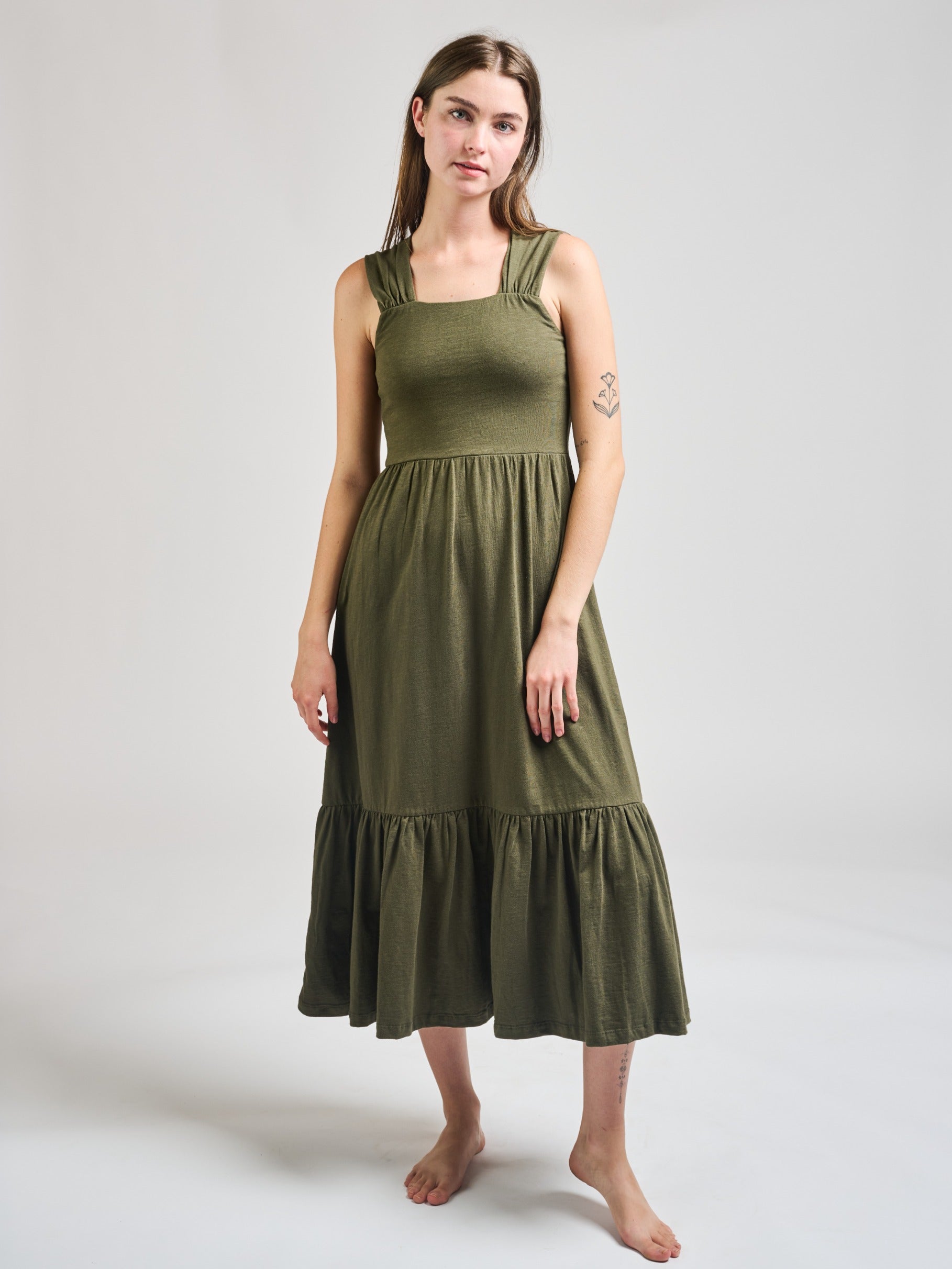 Opal Dress - Olive - 图片 1