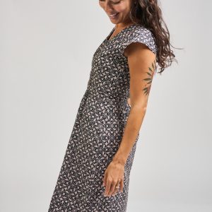 Artsy Traveler Dress - Black Botanical - Image 5