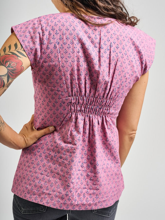 Artsy Traveler Top - Purple Buds - Image 4