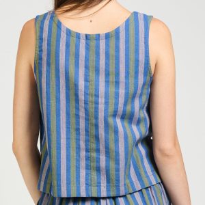 Neko Tank - Lavender Stripe - Image 6