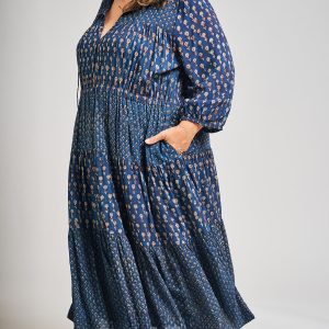 Adriana Plus Size Dress - Midnight Floral Mix - Image 2