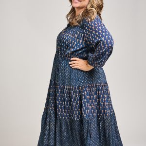 Adriana Plus Size Dress - Midnight Floral Mix - Image 3