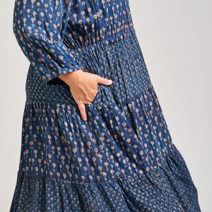 Adriana Plus Size Dress - Midnight Floral Mix - Image 4